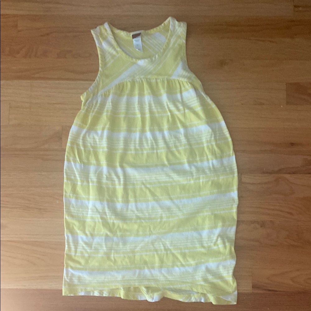 Tea Collection Yellow and White Striped Dress